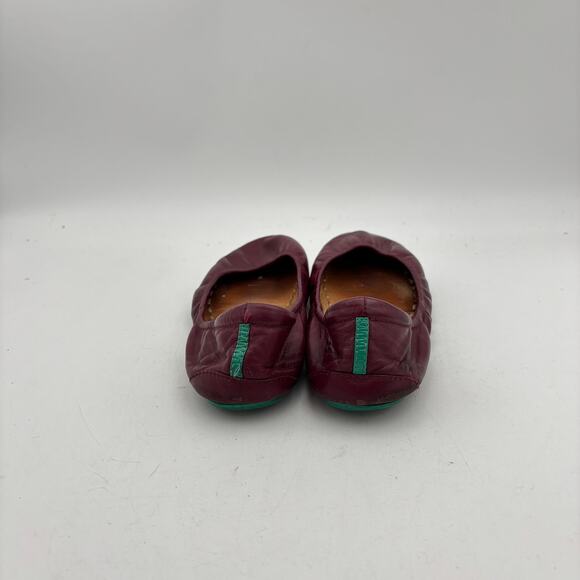 Tieks Gavriela Leather Maroon Ballet Flats Women's 8 Preppy Casual - Picture 4 of 12